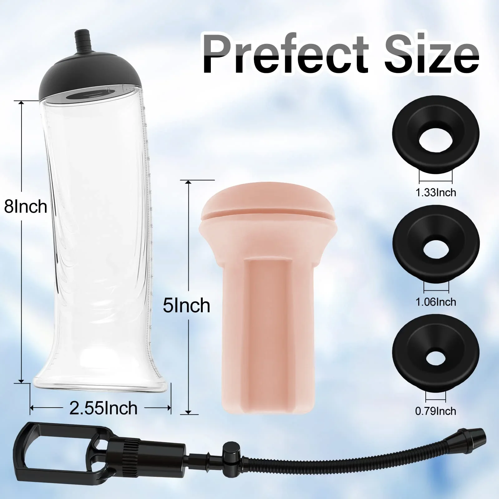 Penis Vacuum Pump with Pocket Pussy Male Masturbator Cup Enlargement Extend Pump Men Stronger Bigger Erections Adult Sex Toys 18