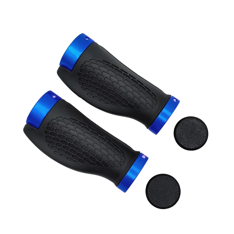 PE Gummi MTB Fahrrad Griffe Lenker Abdeckung Gummi Weiche Anti-Skid Fahrrad Grip Legierung Lock Bar BMX Griff Manschetten radfahren Zubehör