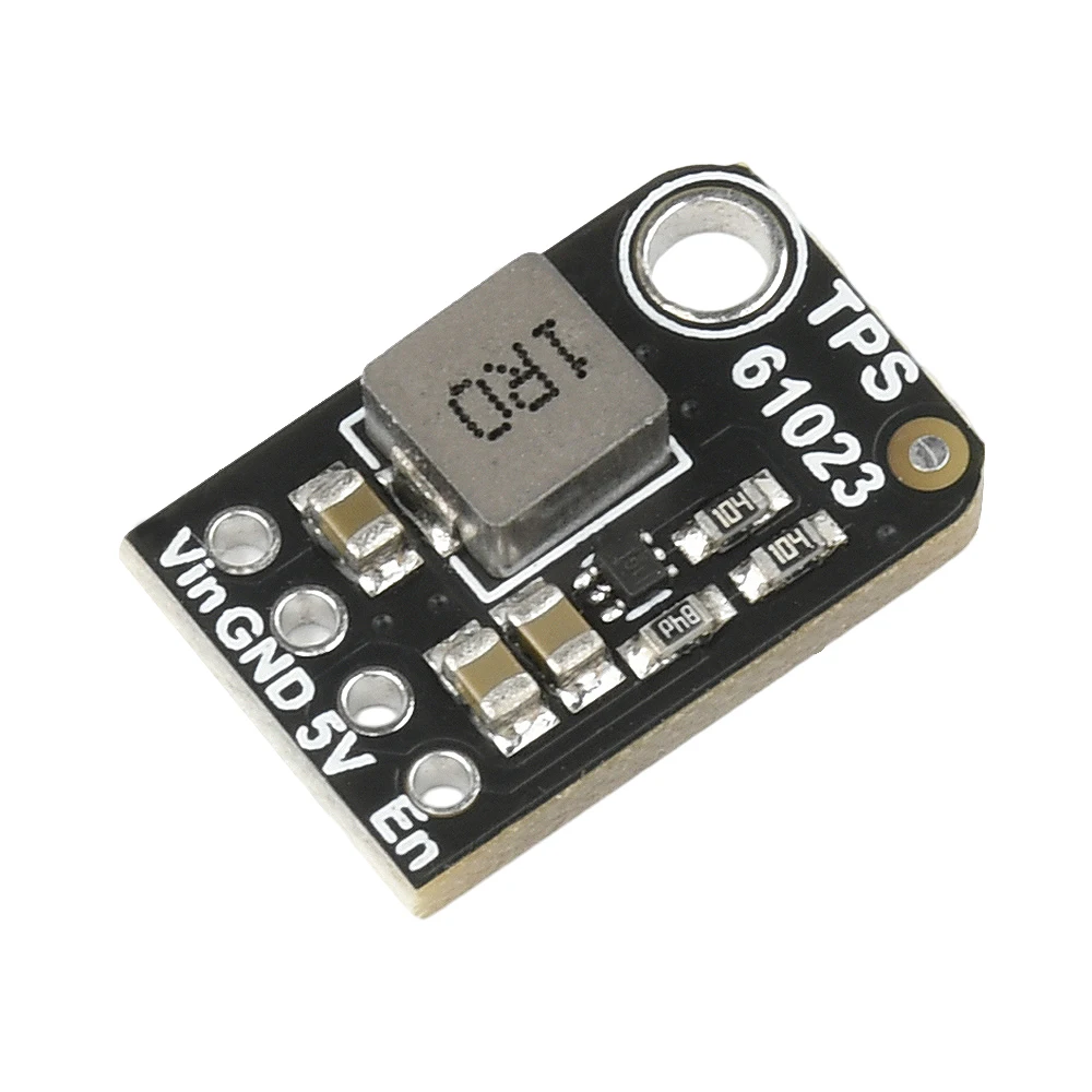 Módulo de potência intensificador tps61023, dc 2-5v a 5v 1a, saída de bateria de lítio, módulo regulador de impulso duplo 3a mosfet