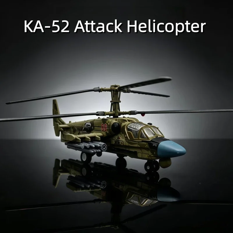 1/72 Kreative Militärserie Alligator KA-52 Angriffshubschrauber Bausteinmodell DIY Zusammenbaubare Bausteine Spielzeug für Weihnachtsgeschenke – Detail 6