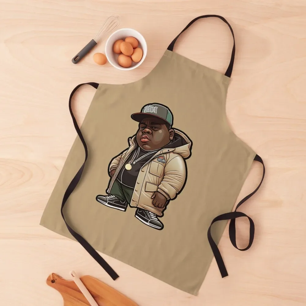 

American rapper cartoon portrait Apron Beauty For Hairdresser For Woman For Cosmetologist Apron