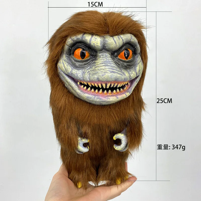 P-Jsmen Halloween Critters Rubber Hair Plush Doll Ornament Kids Adult Birthday Gift Plushies Stuffed Animal Latex Doll