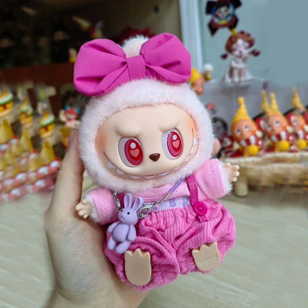 Pour 17 cm Labubu ensemble de vêtements Macaron vêtements mignons bricolage cadeau pour enfants vêtements accessoires de cheveux vêtements