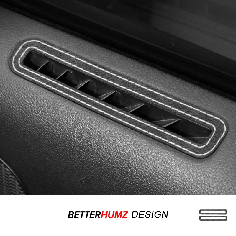 Für Ford Mustang GT 2015-2023 Hergestellt aus Alcantara Auto Innentür Air Vent Outlet Panel Trim Schützen Aufkleber Tuning Zubehör