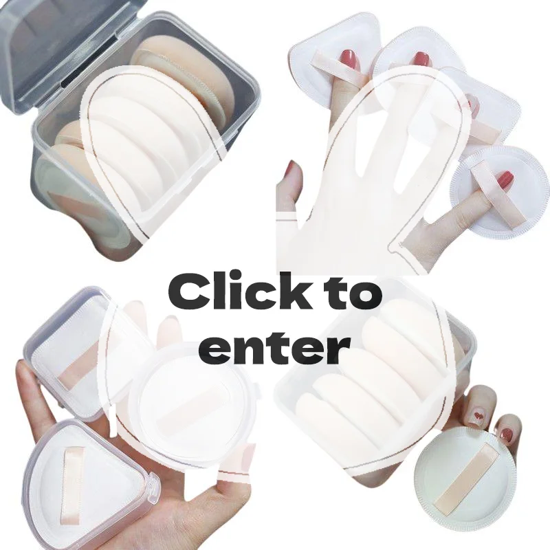 5Pcs Multi-Shape Makeup Sponge Puff Dry Wet Dual Use Soft  Cosmetic Puff for Daily Makeup