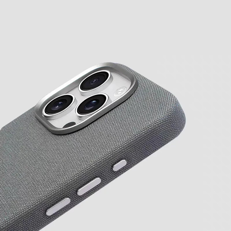 Nylonowe etui na telefon z tkaniny zgodne z MagSafe do iPhone 13 14 15 16 Pro Max Plus, luksusowa tekstura plecionki, wojskowa ochrona przed wstrząsami, magnetyczne etui. — zdjęcie produktu 4