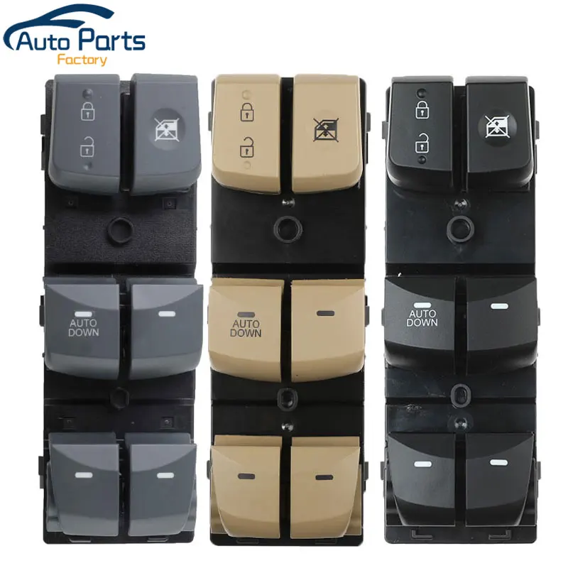Nouveau bouton de commutation de fenêtre électrique avant gauche pour Hyundai Elantra 2011-2015 93570-3X000 935703 X000 93570-3X030 935703 X030