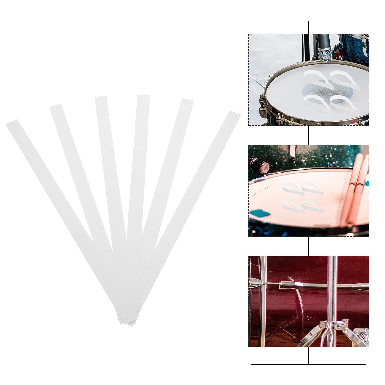 

6 Pcs Snare Drum Wire Installing Tools Mounting Straps for Installation Fixing Pet