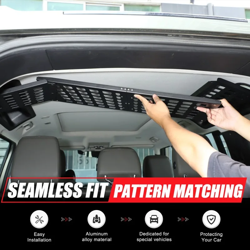 Soporte de almacenamiento para portaequipajes de techo de maletero de coche de aleación de aluminio, soporte para bolsa para Land Rover Defender 2020-2025 + accesorios para coche
