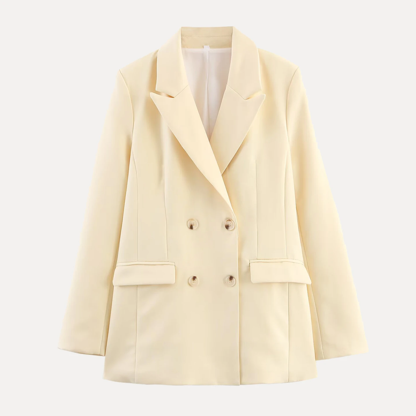 Double-Breasted Suit Jaet Women's Personali Sle Versatile Daily Match 2025 Summer New Arrival Z Commute Sle Loos...