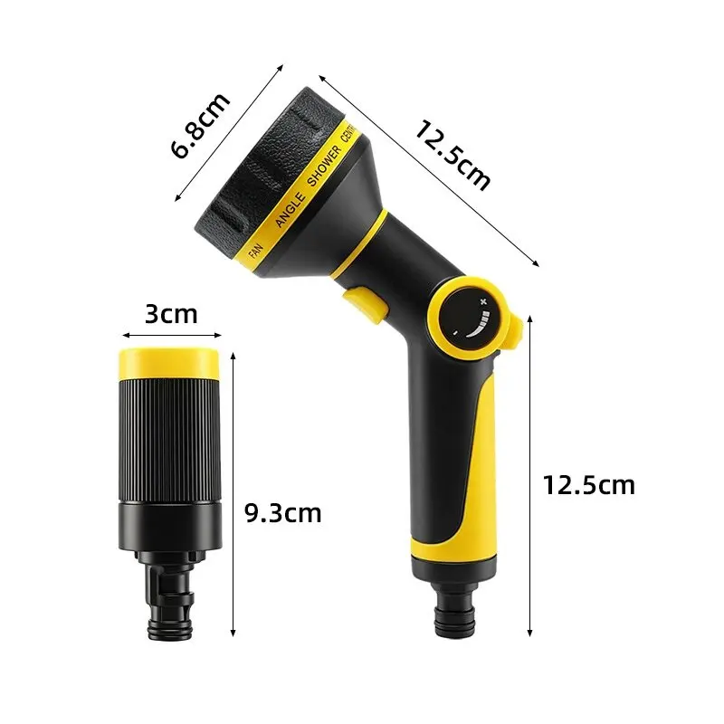 Garden Watering Water Gun Detachable 2-in-1 Nozzle High Pressure Car Wash Gun Car Cleaning Sprinkler Wash Tool Kits Spray Guns