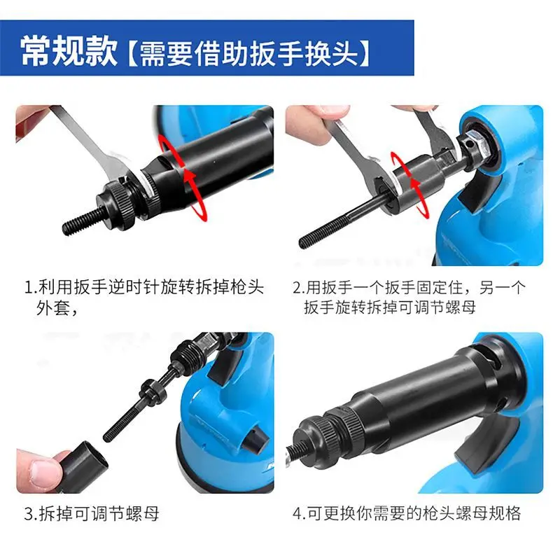 Automatic Pneumatic Riveting Nut Gun Industrial Grade Riveting Gun M3-M12 Stainless Steel Nut Pneumatic Riveting Gun
