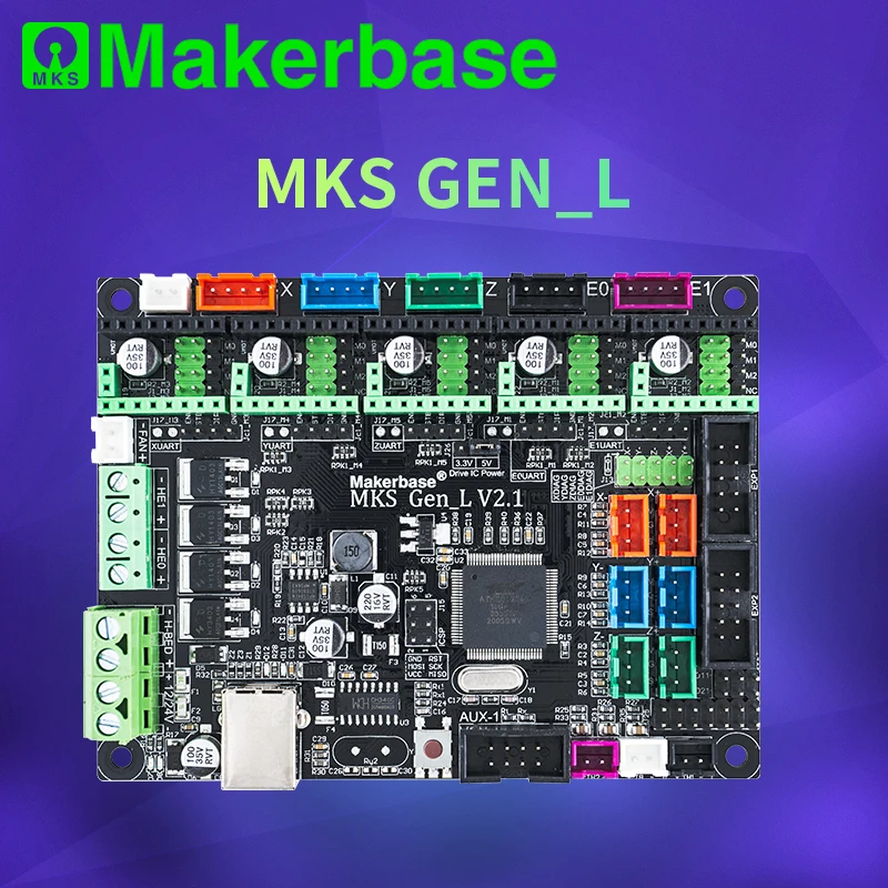 

Makerbase MKS Gen_L 2.1 3D Printer Parts Control Board Support TMC2209 2208 Uart Mode Gen L