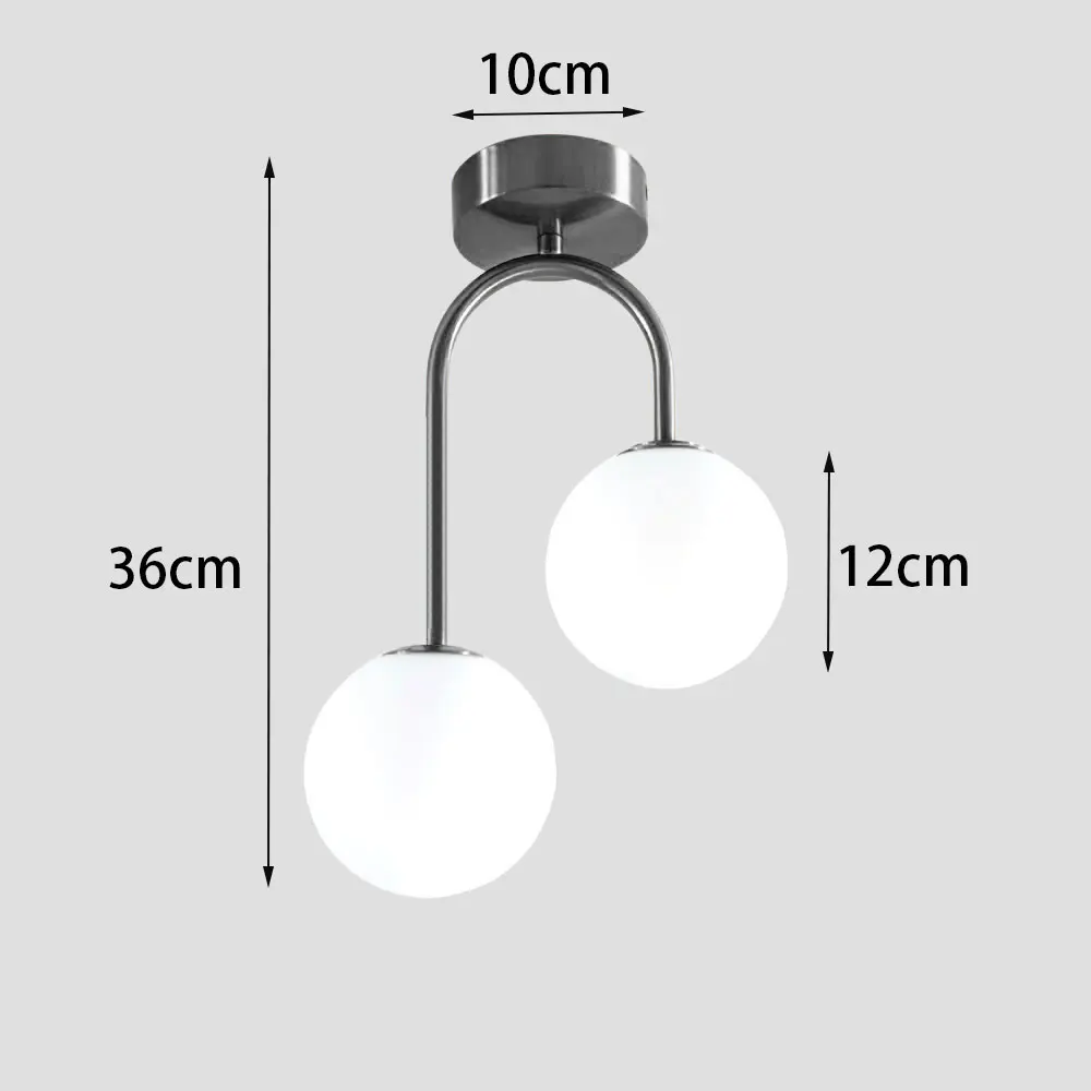 TINLAIBOR Eenvoud Acryl witte bal plafondlamp G9 lampen Gangpad Gang Veranda Slaapkamer Garderobe Kunst Plafondlamp