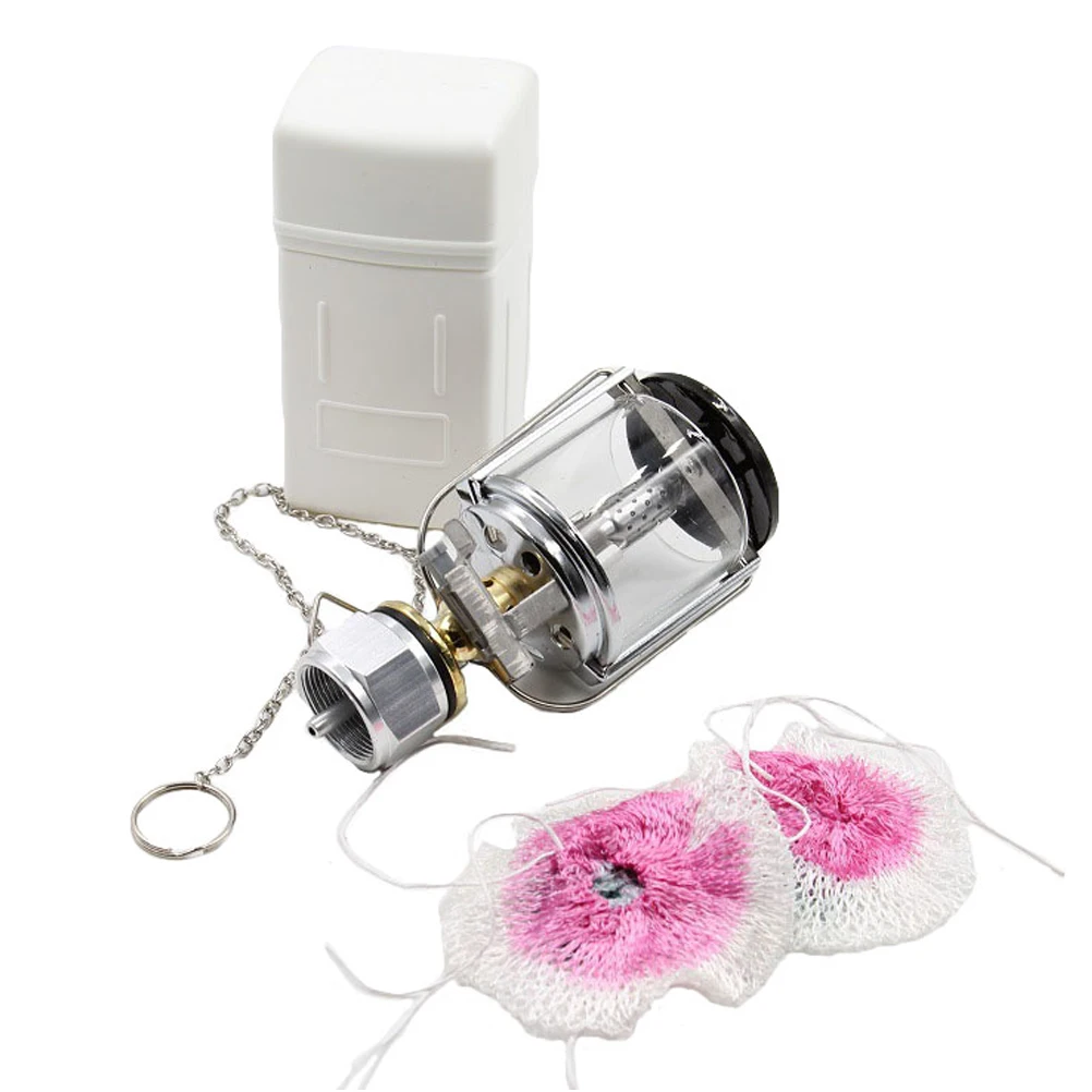 Lampada da campeggio portatile a gas per esterni, strumento di illuminazione da campeggio, lampada a propano per tenda, decorazione calda, strumento pratico, materiali durevoli