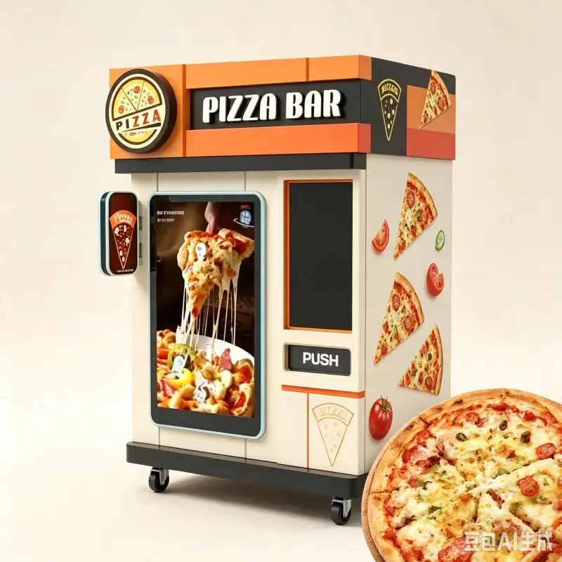 Pizza Vending Machine Customized Automatic Pizza Maker Smart Touch Screen Food Retail Equipment