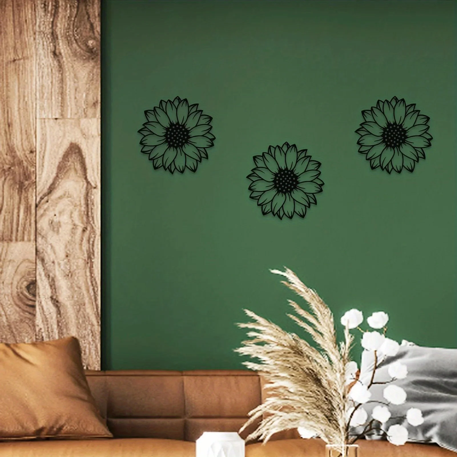 

1 шт. Декор для стен в виде подсолнухов, металлическое настенное панно с цветами, черные подсолнухи для украшения дома, для ванной комнаты, фермерского дома, гостиной, кухни