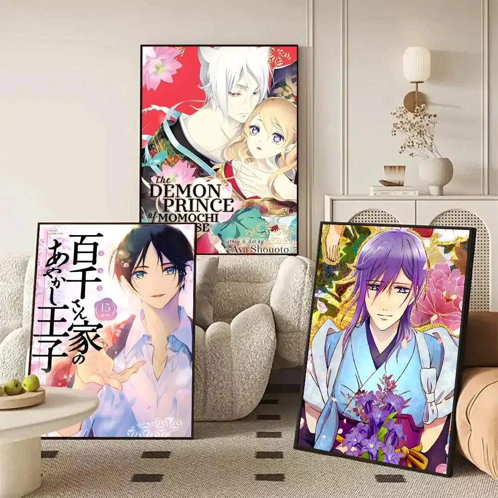 T-The Demon Prince Of Momochi House Poster HD Wall Art Decal Self-Adhesive Aesthetic Decor For Home Living Bedroom Bar Aesthetic