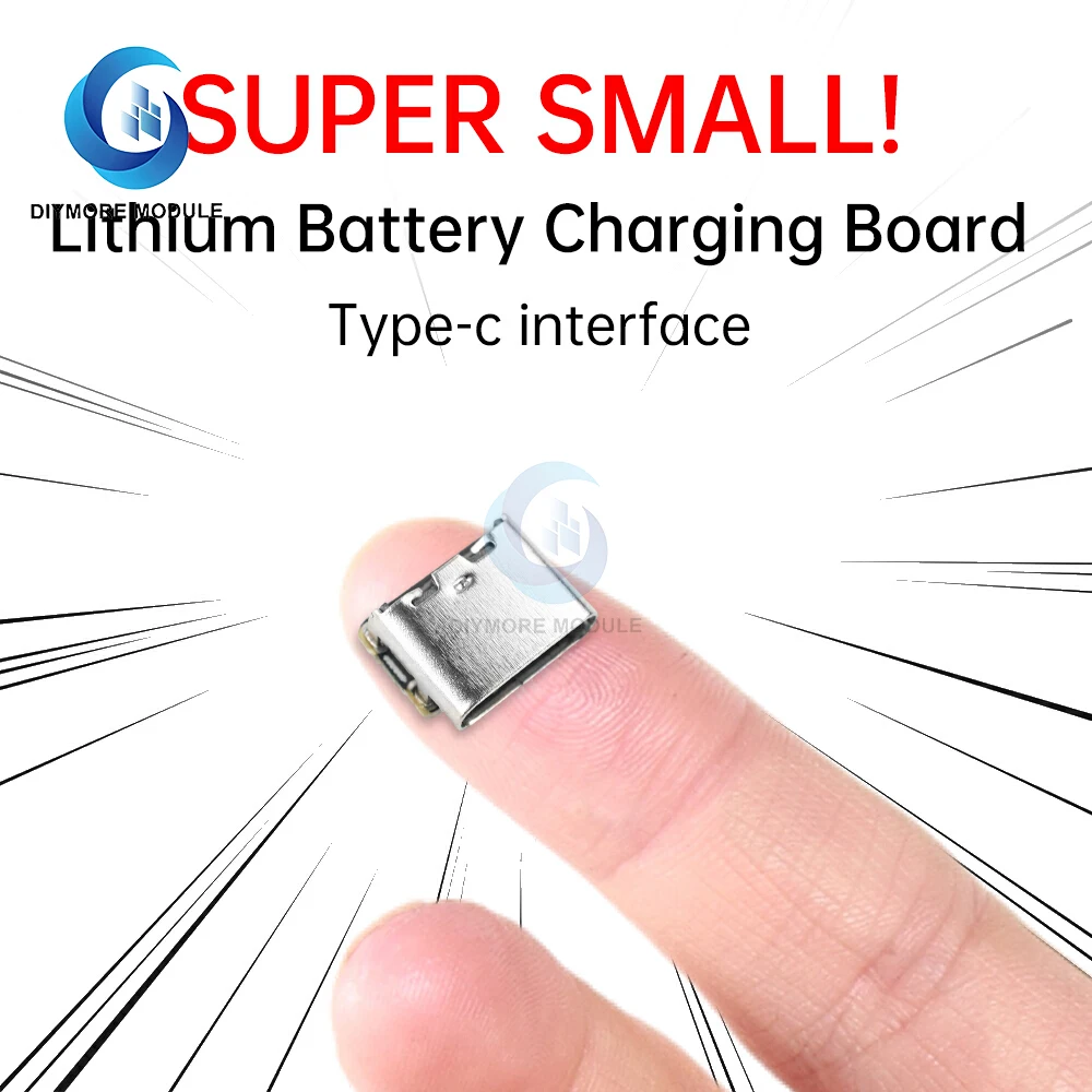 1-5 قطعة بطارية ليثيوم أيون صغيرة شحن الوسادة 3.7 فولت 4.2 فولت 18650 لوحة المفاتيح شحن لوحة الطاقة حماية نوع C وحدة الإدخال