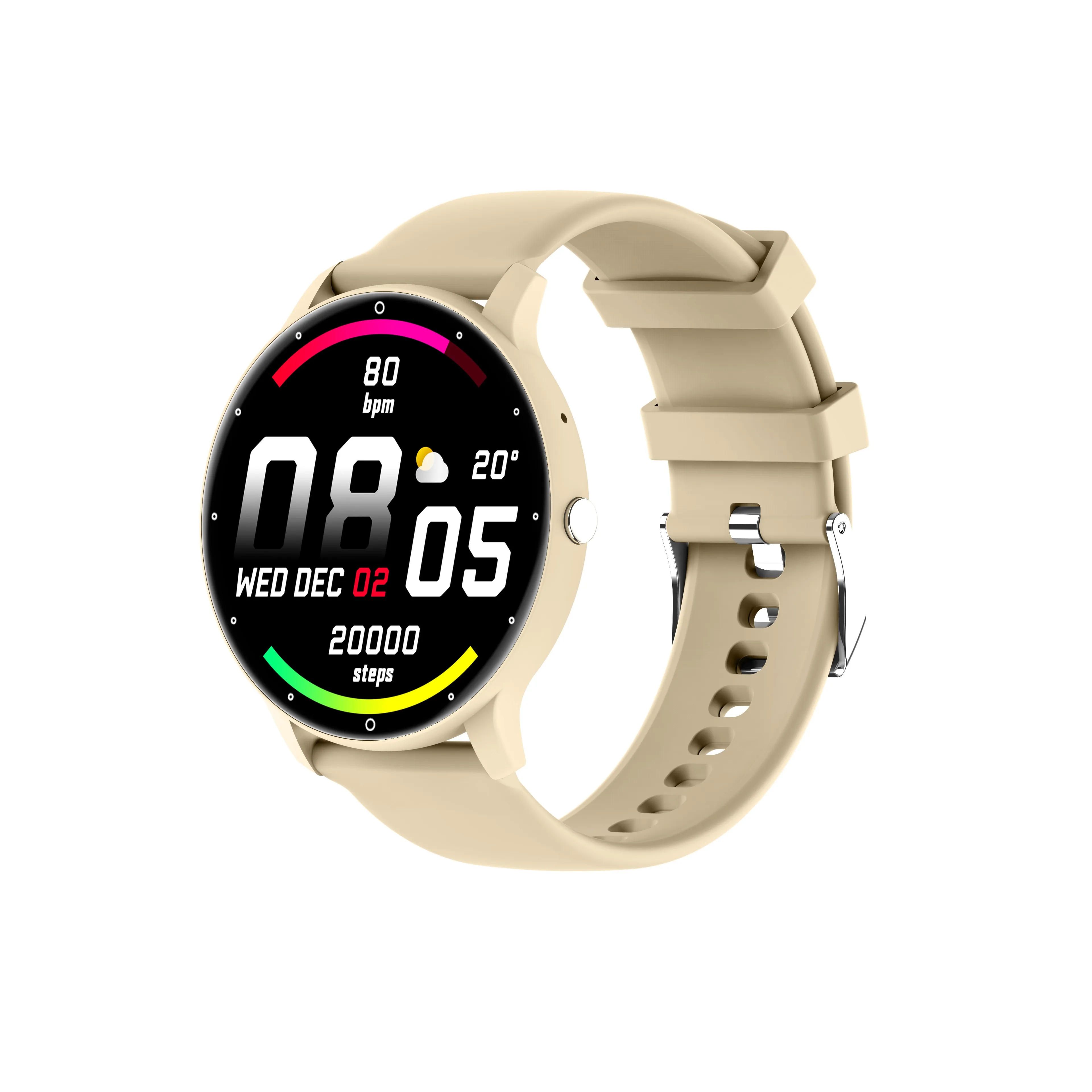 Womenwatch-pulsera deportiva con pantalla táctil TFT, reloj de mujer con esfera redonda, resistente al agua IP67, 1,39 pulgadas, control del ritmo cardíaco