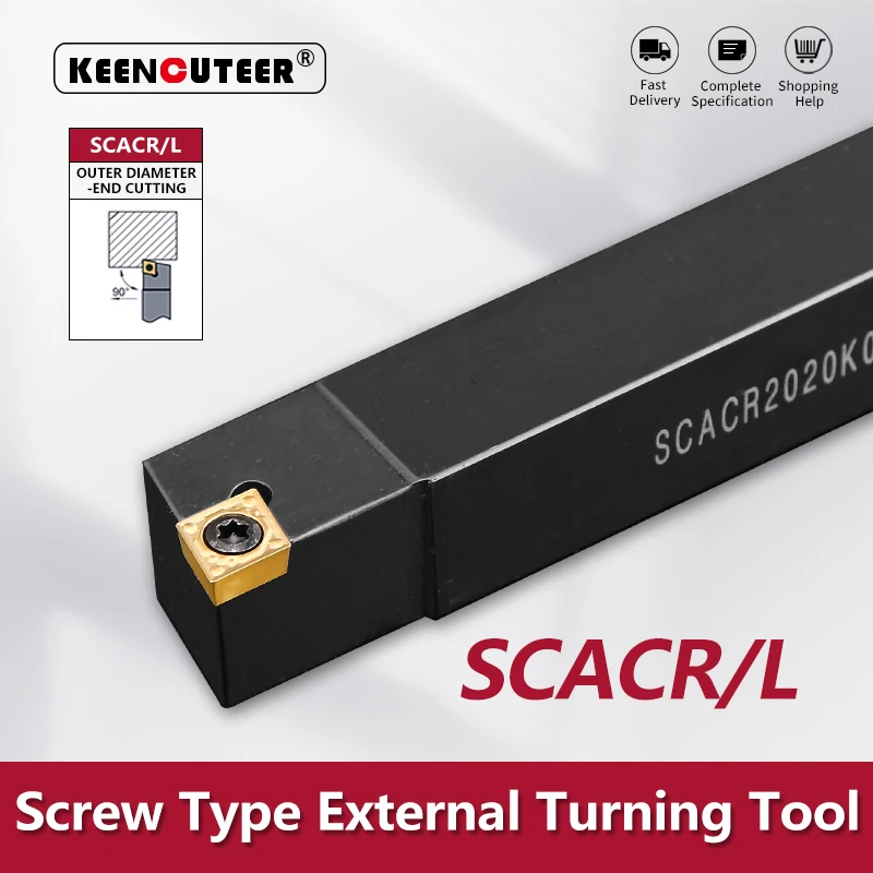 SCACR0808 SCACR1010 SCACR1212 SCACR1616 SCACR2020 Внешний токарный инструмент SCACR SCACL Токарный станок Держатель токарного станка Режущий брус с