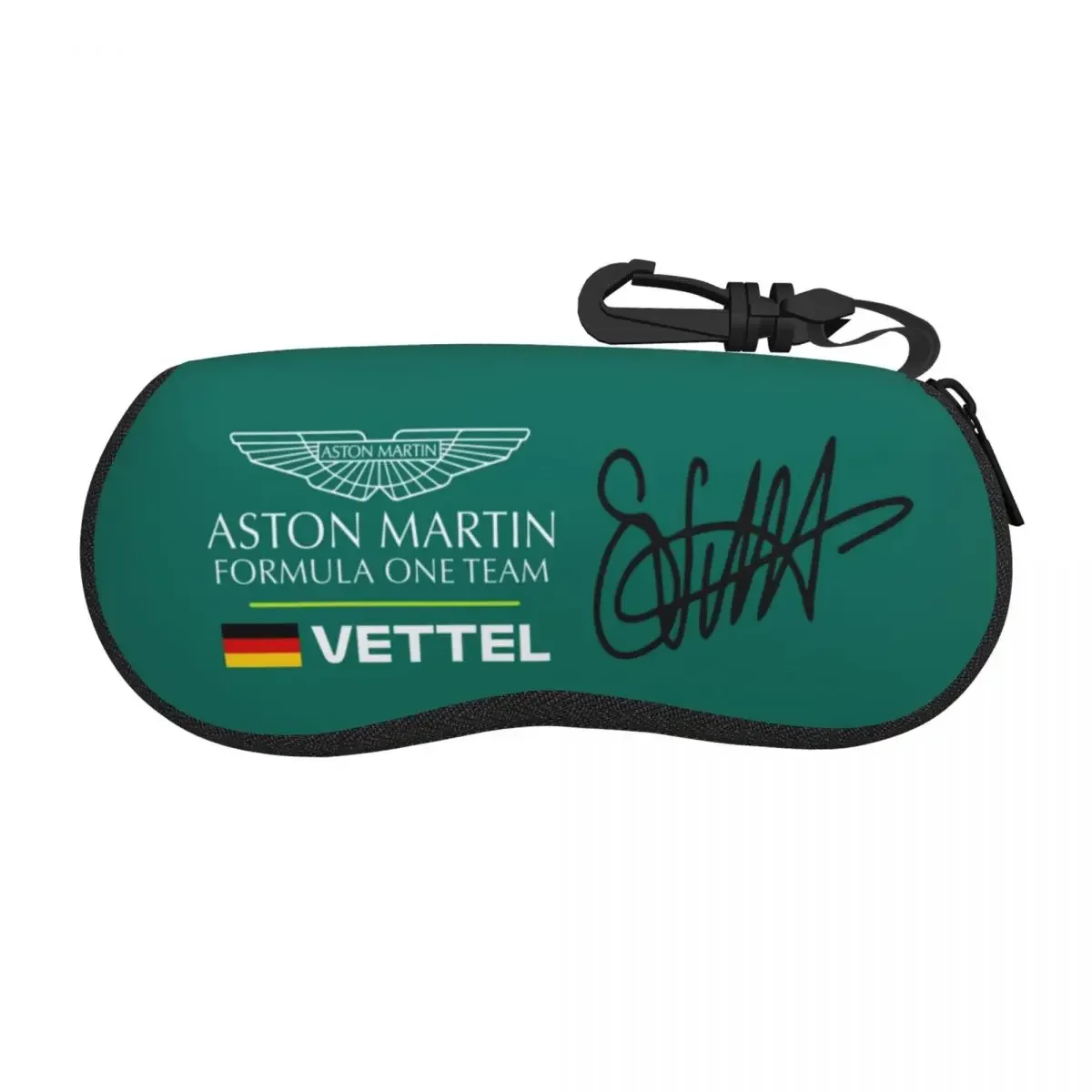 Sebastian Vettel, Aston  Shell Glasses Case Protector Sunglasses Box Women Men Soft Eyeglasses Bag Pouch