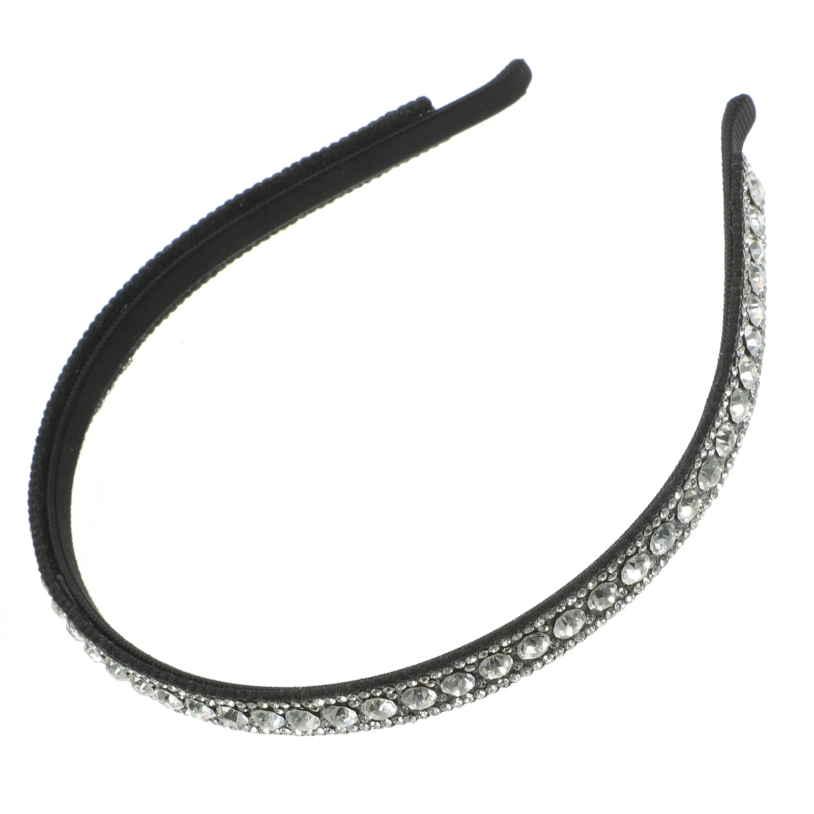 

Anti-slip Headband Rhinestone Hairband White Color Face Washing Non-slip Workout Girls Hair Accessories Prom