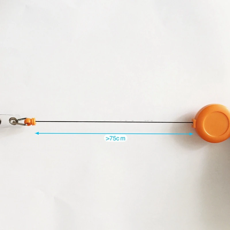 看護と学生のための格納式腹筋カードホルダー、混合無地、吊り下げ剤、50個