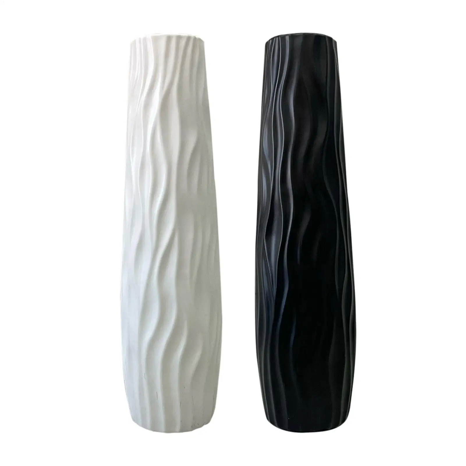 Hohe Bodenvase mit 3D-Relief, Stehende Hydroponische Vase als Tischdekoration für Wohnzimmer, Küche, Schlafzimmer, Esszimmer und Eingangsbereich