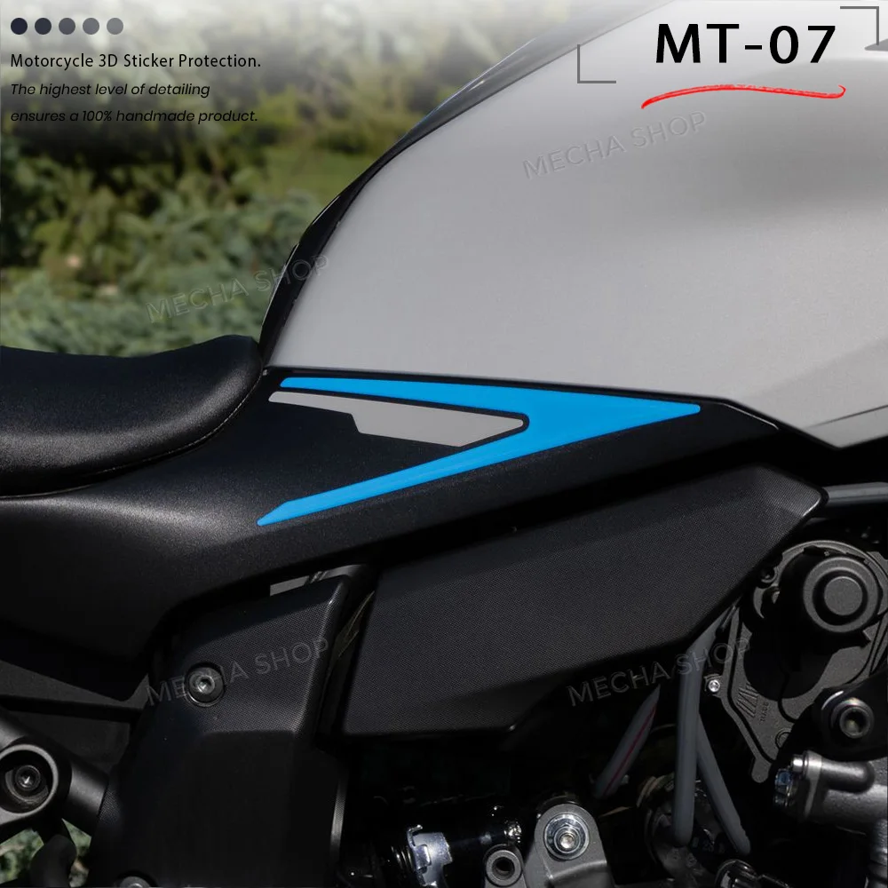 

MT07 Sticker Motorcycle Seat Decoration For MT-07 Accessories MT 07 2025 3D Gel Decal
