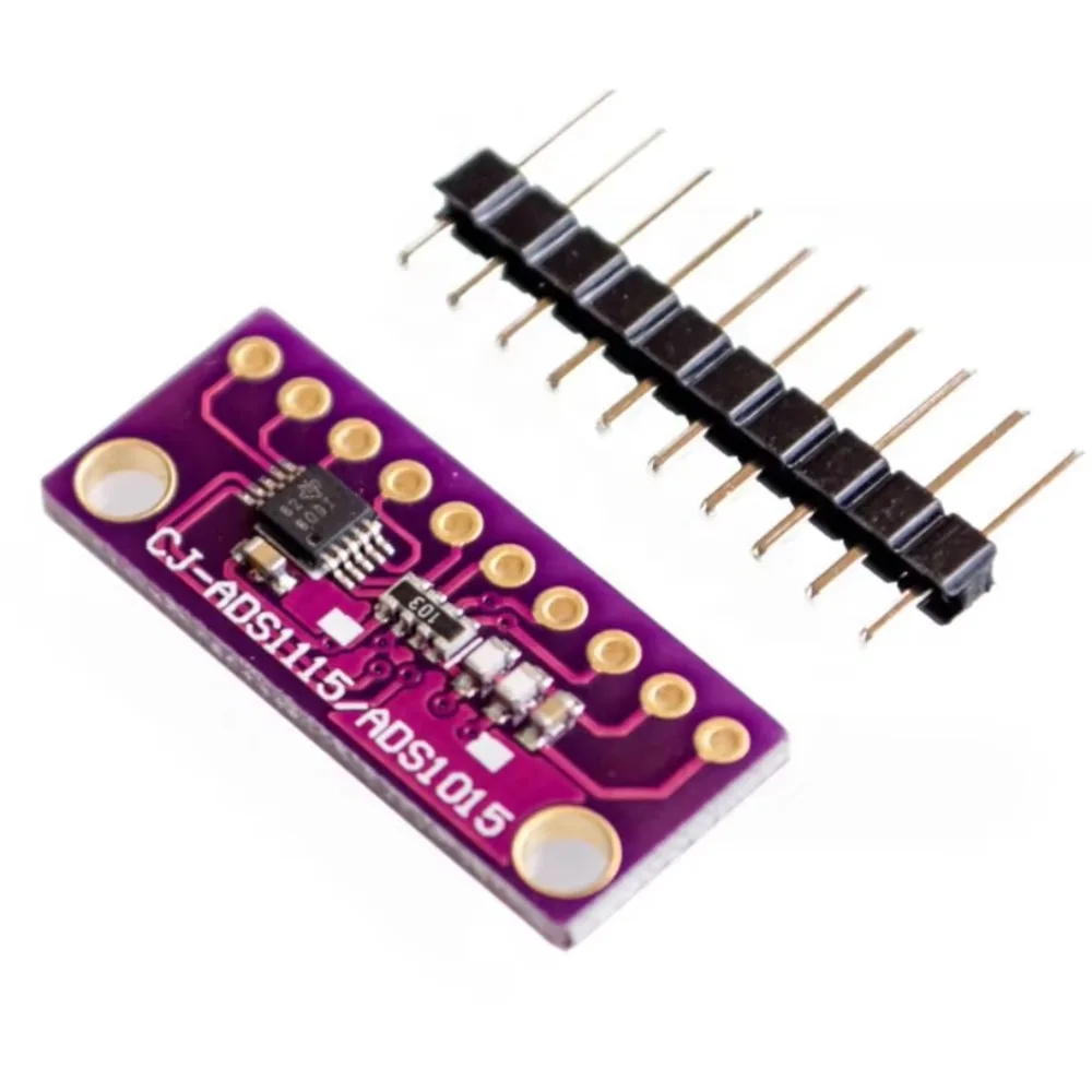 10 قطعة/الوحدة الأرجواني GY-ADS1015 البسيطة 12 بت الدقة التناظرية إلى الرقمية محول ADC مجلس التنمية وحدة