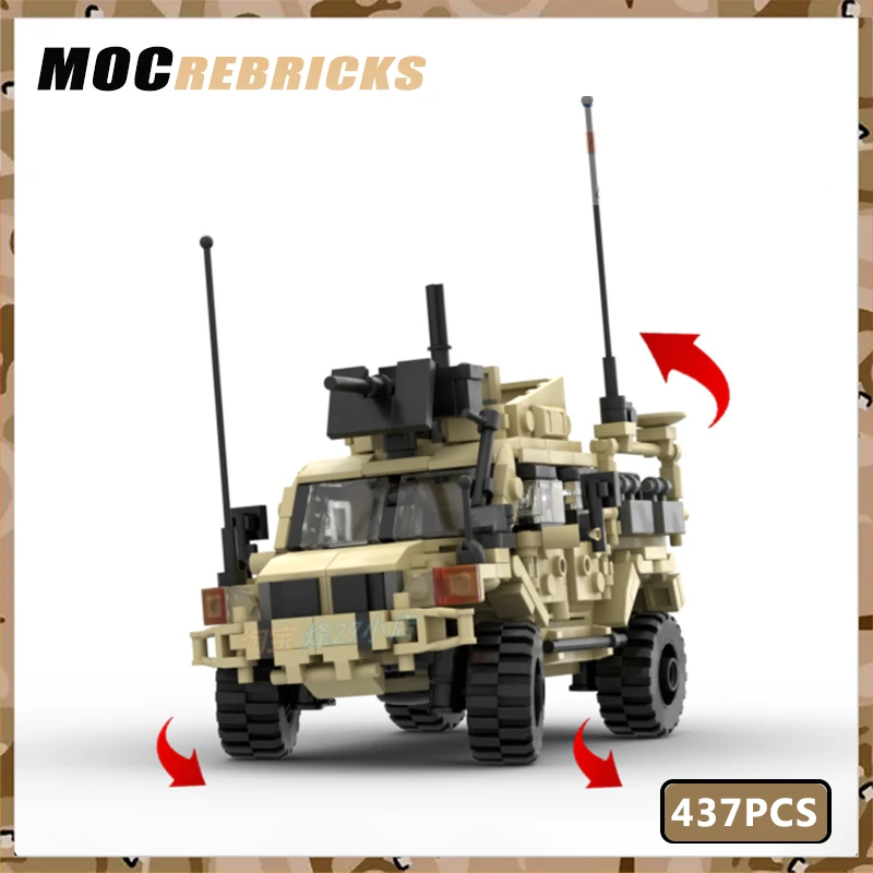 

Military War Armored Vehicle British Husky TSV Model Building Blocks Armys Soldier Education Bricks Toys For Children XMAS Gifts