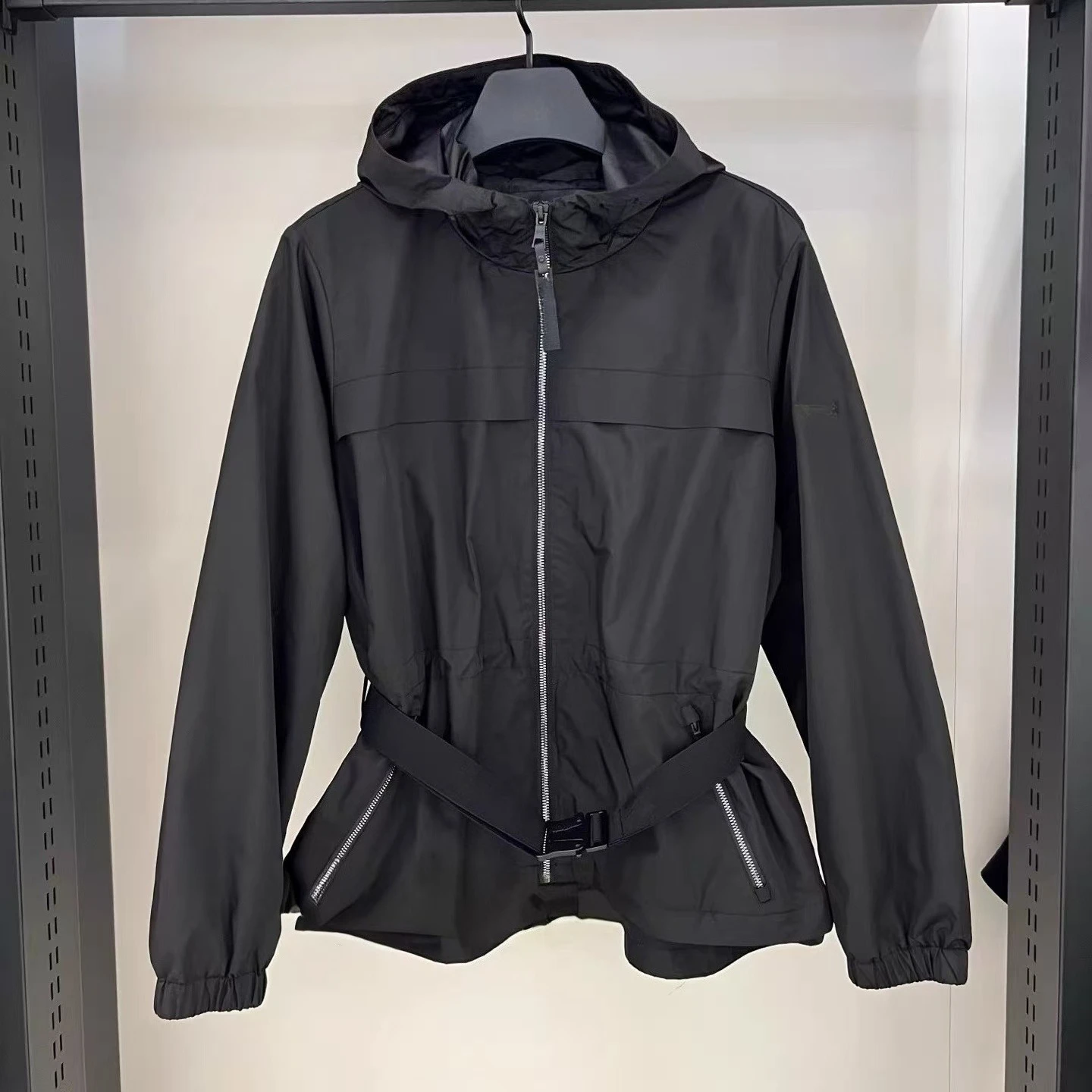 2026 Korean Original Women Golf Hooded Jacket Solid Color Waist Coat Lightweight  Long Sleeve Casual Outdoor Sports Golf Jacket