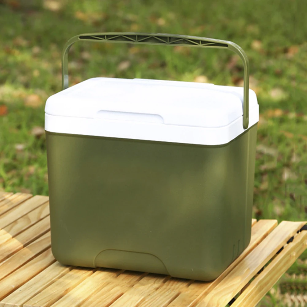 

Outdoor Cooler Box Portable Camping Refrigerator 13L Food Preservation Box Large Capacity Car Ice Bucket Camping BBQ Equipment
