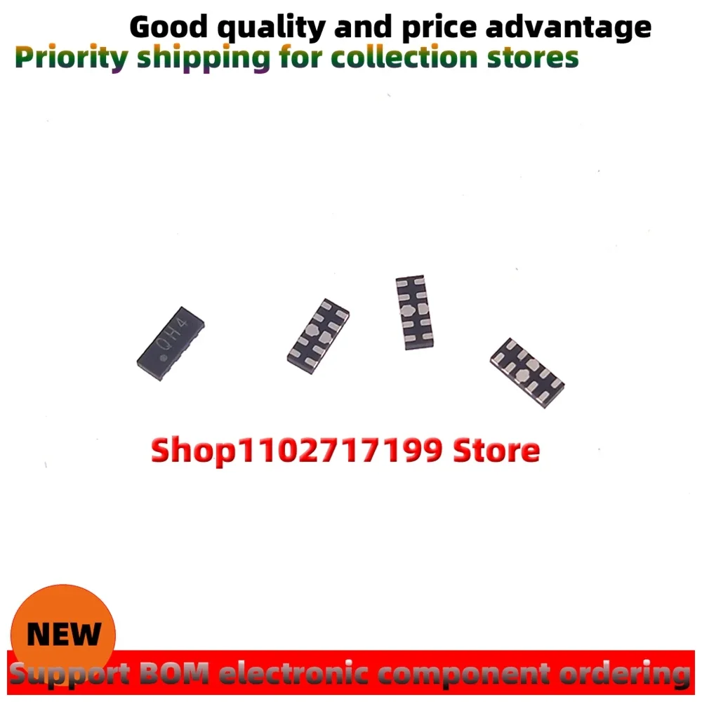 

100pcs/LOT SP3010-04UTG Silkscreen：QH4 UDFN-10 New ESD/TVS electrostatic protection diode