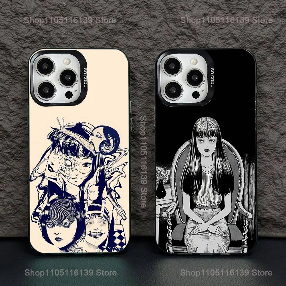 

Comics J-Junji Ito T-Tomie Phone Case For iPhone 16,15,14,13,12,11,Pro,XS,Max,Plus,Mini,SE Black Candy Matte Shockproof Cover