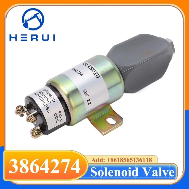 

3864274 12V/24V Diesel Engine Fuel Shutoff Stop Solenoid 1751-2467UIB1S5A SA-3933-24