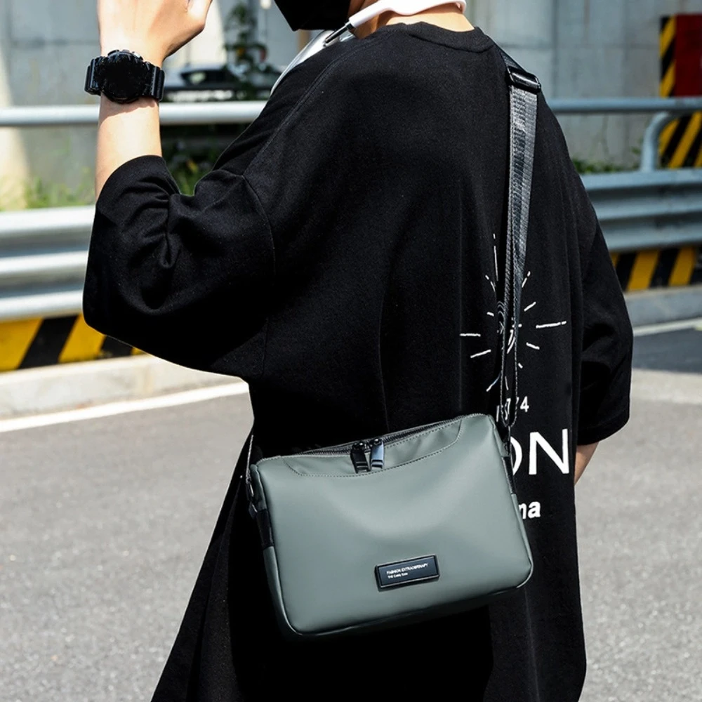

Waterproof Men Crossbody Bag Large Capacity with Multiple Pockets Student Shoulder Bag Phone Pouch Multi-functional