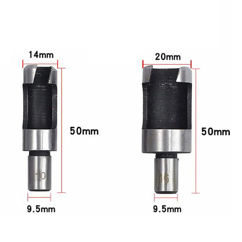 Imagem -05 - Countersink Hex Spanner Tool Grupo Wood Plug Hole Cutter Chanfrado Brocas Cinco-slot 14 Pcs