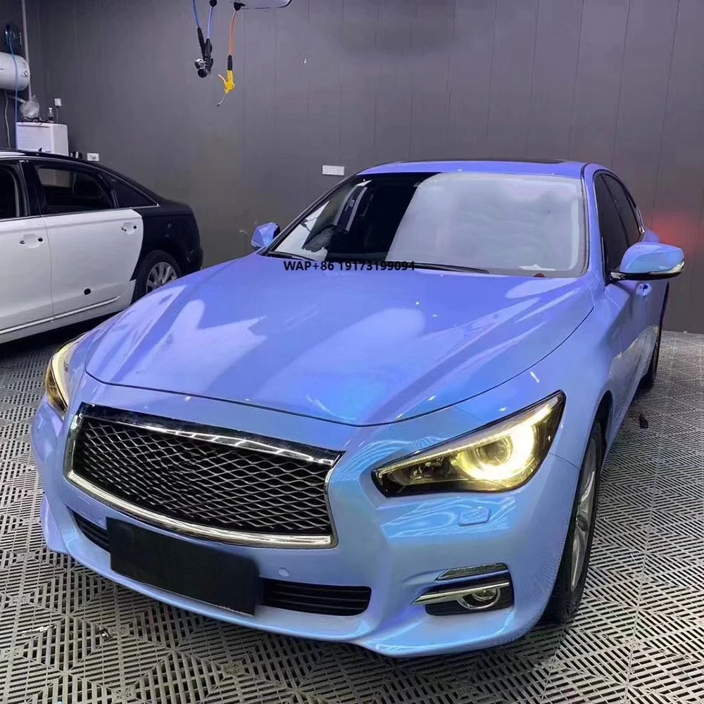 

WRAPMASTER Magic Candy Grey to Blue TPU Fixable Self-repairing Colorful PPF Paint Protect Film