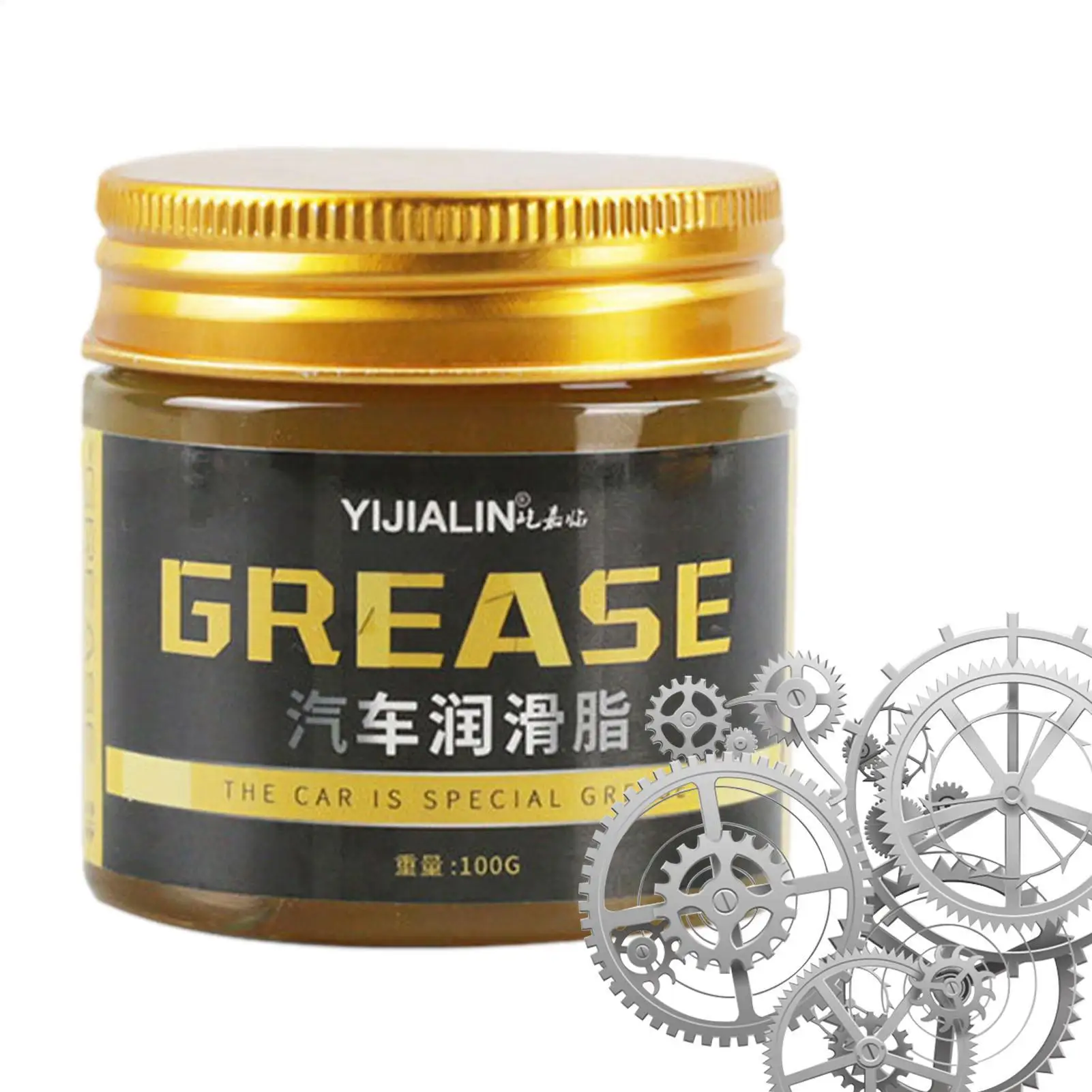 

100g Yellow Synthetic Lubricating Grease Marine Wheel Bearing Grease Auto Hub Bearings Lubricating Oil for Mechanical Bearings