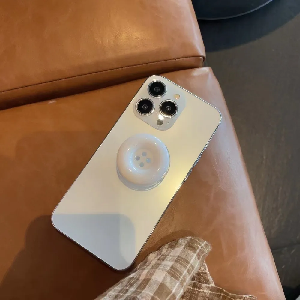 Fashion 3D Simulated Button Phone Stand Phone Grip Adhesive Adhesive Retractable Phone Stand Cute Candy Buttons Phone Grip