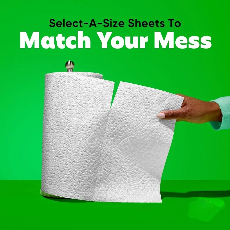 A-Size Paper Towels, Soft Touch, Essential for Daily Use White, 2 Triple Rolls = 6 Regular Rolls