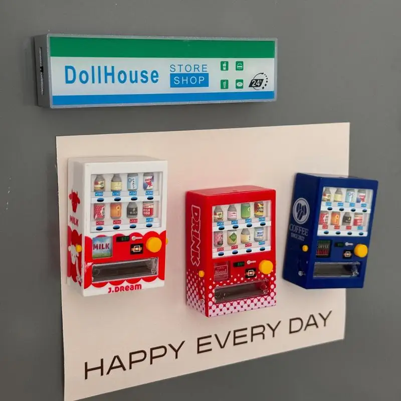 مصغرة الرؤية الرسم البياني ضوء تسجيل مغناطيس الثلاجة متجر الراحة آلة بيع المشروبات ثقب مجلس المغناطيسي عصا على الشارات