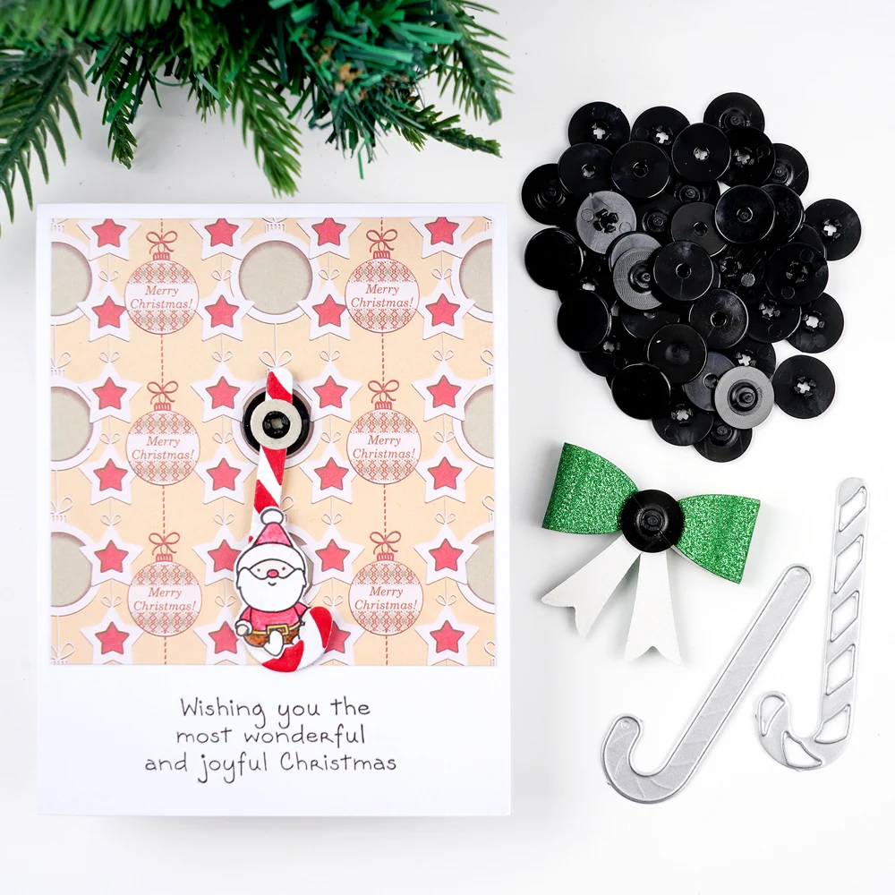 50-150 Pairs Snap & Spin Interlocking Black Round Disks Handmade Slider Spinner Swing Arm Christmas Card Interactive Craft