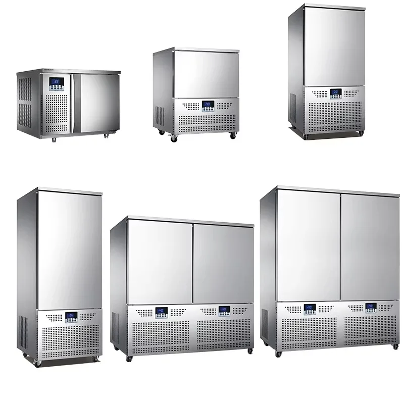 3 5 10 15 20 30 Trays Plug-In Blast  -40°C  Auto Defrost High Quality for Meat Seafood Bakery Fruit Use
