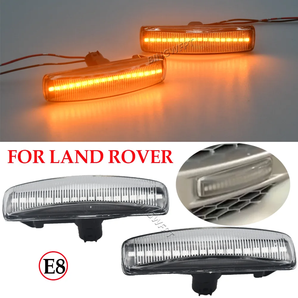 12V For Land Rover Range Rover Sport Discovery 3 4 Freeland 2 Turn Signal LED Side Marker Lamp Repeater Blinker Indicator Light