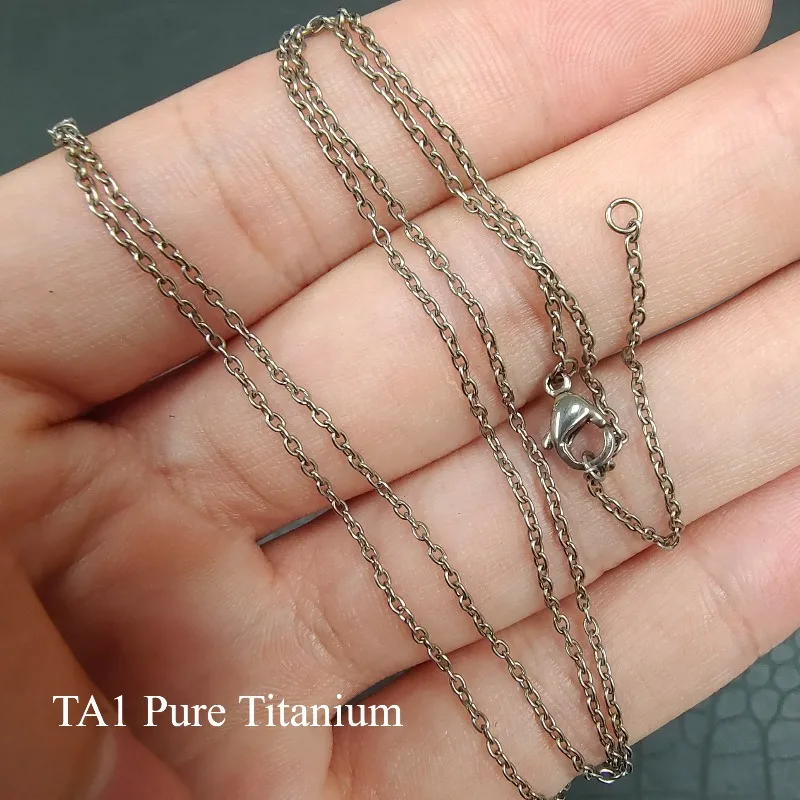 

100% Pure Titanium O Link Chain Necklace For Women 1.5mm Solid Titanium Jewelry Necklaces Skin-Friendly Comfort Ladies Gift 2025