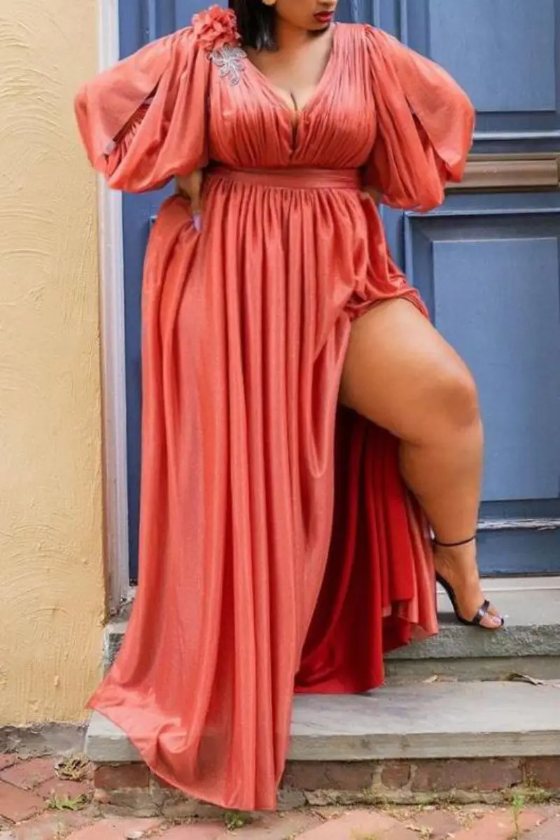 

Spring and summer new loose hip temperament dress large size women's dress sexy temperament elegant high-end clothing dance cos