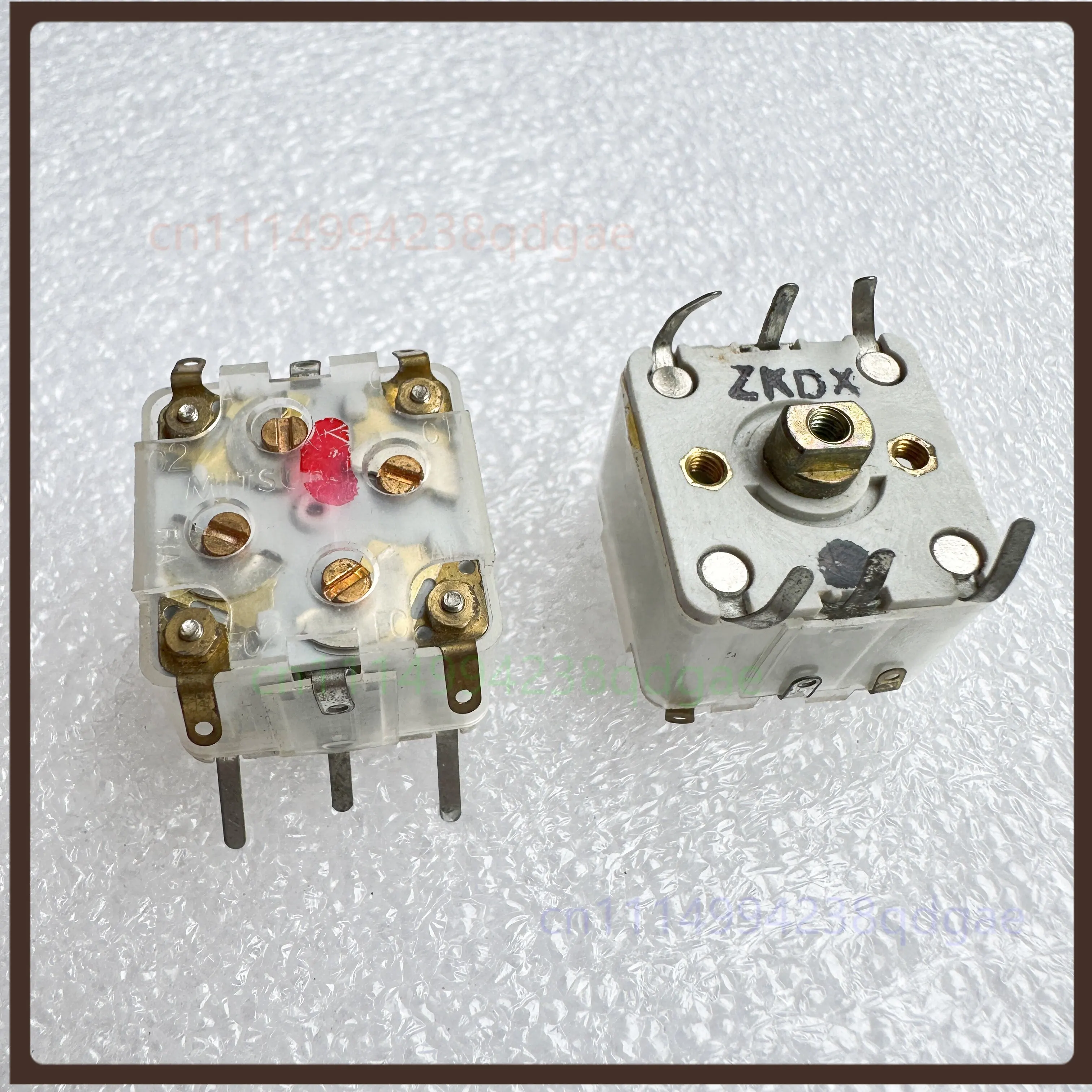 1PCS Import Japanese For Mitsumi 4 Section Variable Capacitor 443DF 12 Pin For AM FM Radio DIY Repair Replacement Parts